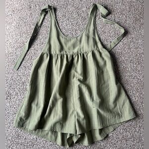 SHEIN Olive Green Romper